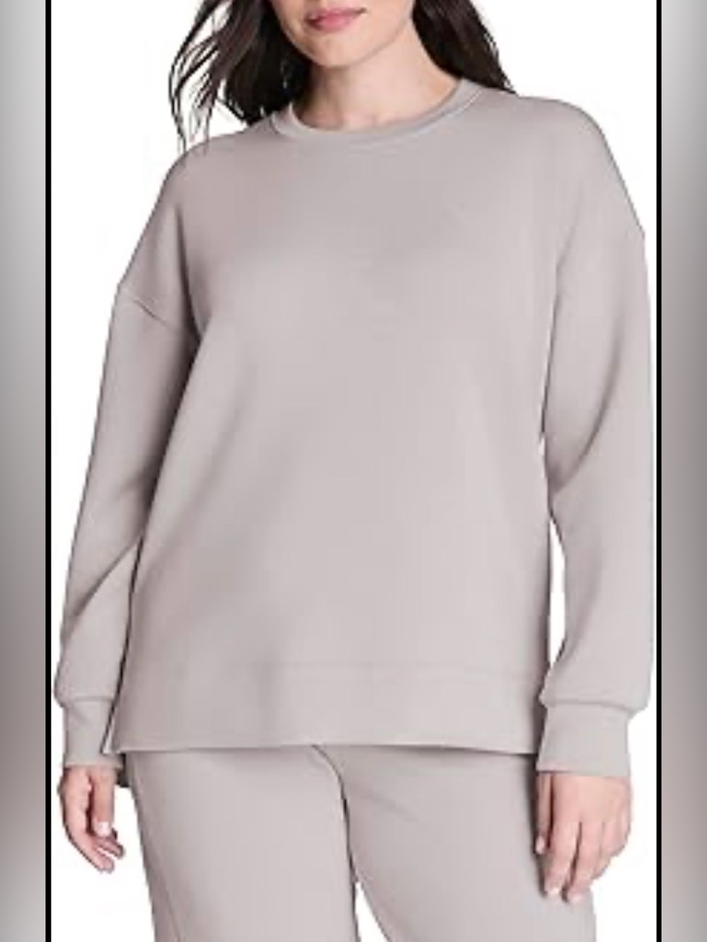 SPANX Air Essentials Dusty Mauve Pullover Crewneck Sweatshirt